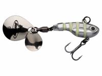 Тейл-спиннер Berkley Pulse Spintail 5cm 5gr Glow Silver Zebra