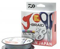 Шнур Daiwa J-Braid X8E-W/SC 150m PE#0.8 lb13 (0.10mm)
