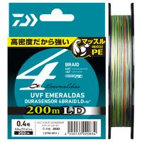 Шнур Daiwa UVF Emeraldas Dura Sensor 4Braid LD +Si² 200m РЕ#0.5 8.8lb/4.0kg