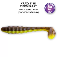 Силиконовая приманка Crazy Fish Vibro Fat 4" 15-100-30d-6