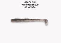Силиконовая приманка Crazy Fish Vibro Worm 3.4" 13-85-10d-6