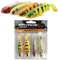 Силиконовая приманка Savage Gear 3D River Roach Dark Water Mix 14cm 28gr/ 4 штуки