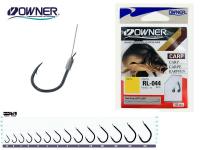 Крючок №10 Owner/C'ultiva RL-044 с поводком 70см c петлёй 0.16мм/2.5кг 10 шт