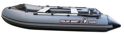 Лодка Polar Bird 360M Merlin НДНД Стеклокомпозит (чёрно-серый)