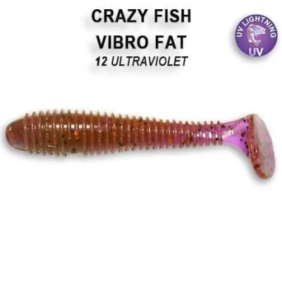 Силиконовая приманка Crazy Fish Vibro Fat 2.7" 1-71-12-6