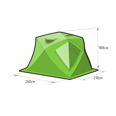 Зимняя палатка Лотос Куб 4 Компакт Термо (260х210/190 см)