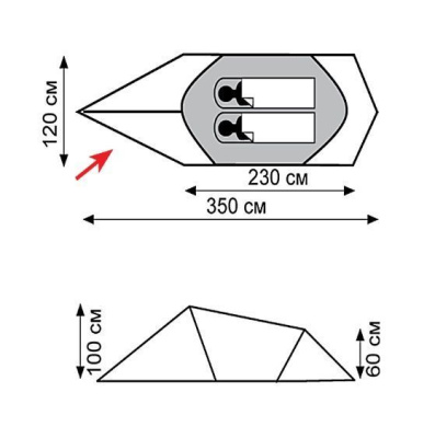 Палатка Экспедиционная Tramp Bike 2 (V2)