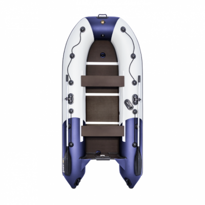 Лодка ПВХ Ривьера Компакт 3200 СК "Комби" светло-серый/синий