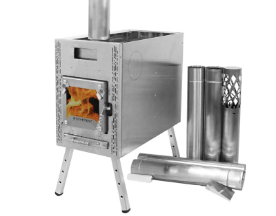Печь Берег для палатки "Atomstove" Банная New (труба - 80мм)
