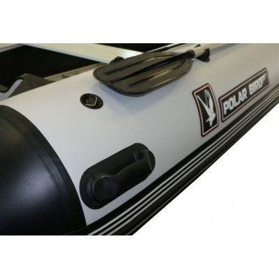 Лодка Polar Bird 380E New Eagle Стеклокомпозит (черно-белый) модель 2025 г