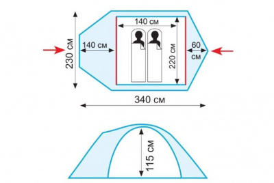 Палатка Универсальная Tramp Colibri Plus 2 (V2)