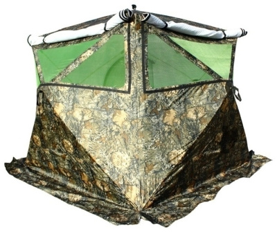 Всесезонная палатка Медведь Куб 4 Зима-Лето (2.3*2.3/2.0m) утеплённая (3-сл) + Пол