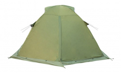 Палатка Экспедиционная Tramp Cave 3 Green (V2)