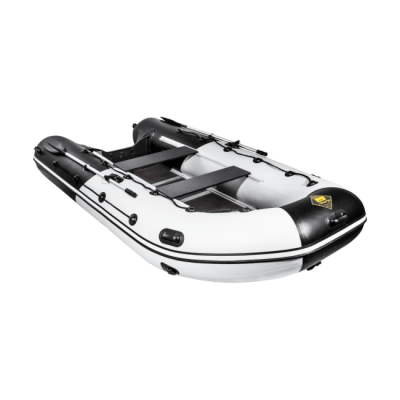 Лодка ПВХ Ривьера Максима 3600 СК "Комби" светло-серый/черный