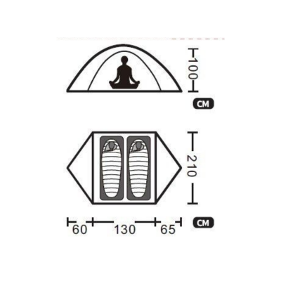 Палатка Сверхлегкая Tramp Cloud 2 Si Green (V2)