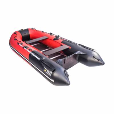 Лодка ПВХ Ривьера Компакт 3200 СК "Комби" красный/черный