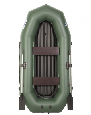 Лодка гребная под мотор Лоцман Профи 280 ВНД (зелёный)