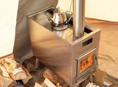 Печь Берег для палатки "Atomstove" Банная New (труба - 80мм)