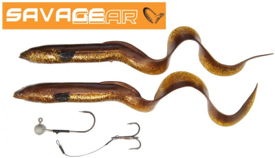 Силиконовая приманка Savage Gear 3D Real Eel LB 15cm 12gr Lamprey PHP / 3 штуки