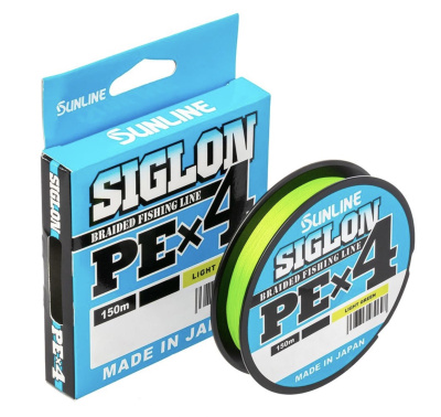 Шнур Sunline Siglon PE X4 Light Green 150m #2 35lb/15.5kg