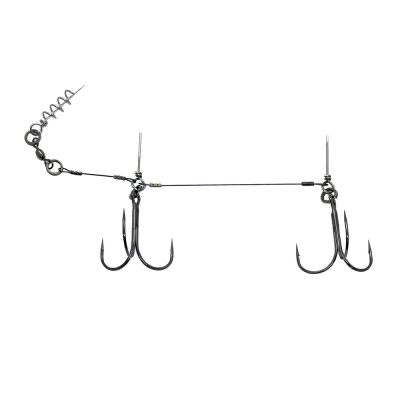 Стингер КОНТАКТ AFW для оснастки силиконовых приманок длиной 22-26 см, 2 крючка 3/0