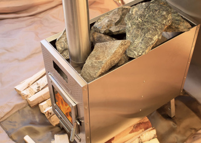 Печь Берег для палатки "Atomstove" Банная New (труба - 80мм)