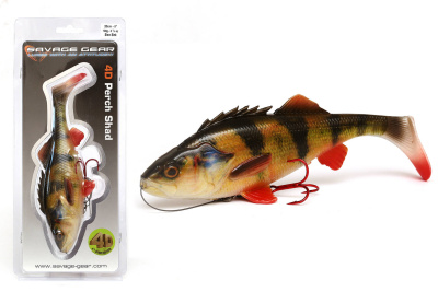 Приманка Savage Gear 4D Perch Shad Slow Sink 12.5cm 23gr 01-Perch