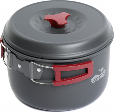 Набор посуды туристической Tramp на 4-5 персон из анодированного алюминия TRC-026