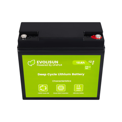 Аккумулятор EVOLISUN LiFePO4 12.8 V, 18 Ah (20A)