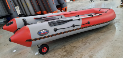 Лодка Grouper GR 335 НДНД (серо - красный) модель 2026 г