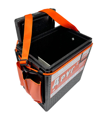 Рыболовный ящик-поплавок Camping World "Друг-2" 30л цвет чёрный (в комплекте резинка и карман для полезных мелочей и самоспасатель Друг)