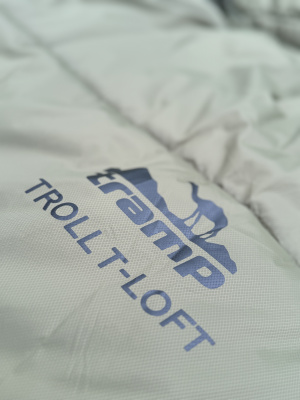 Спальный мешок кокон Tramp Troll T-Loft Compact Olive (правый) 200*90*85 см (-25°C)