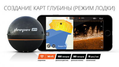 Беспроводной эхолот Deeper Smart Sonar PRO