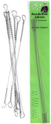 Поводок Струна Волжские джиги 15см 0,40мм 17кг
