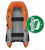 Надувная лодка Boatsman BT380А (графитово-оранжевый)