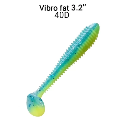 Силиконовая приманка Crazy Fish Vibro Fat 3.2" 73-80-40d-6