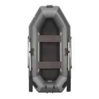 Лодка гребная под мотор Sharks S260 Люкс серо/чёрный (пол-книжка)