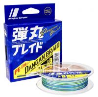 Шнур Major Craft Dangan Braid X8 Multicolor 150m PE#1 / 0.13mm 20lb