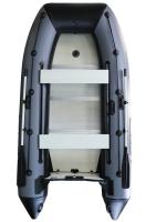 Лодка Polar Bird 360М New Merlin Стеклокомпозит (чёрно-серый) модель 2025 г + рым/ролик