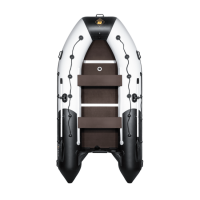 Лодка ПВХ Ривьера Максима 3600 СК "Комби" светло-серый/черный
