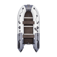 Лодка ПВХ Ривьера Компакт 3200 СК "Комби" светло-серый/графит