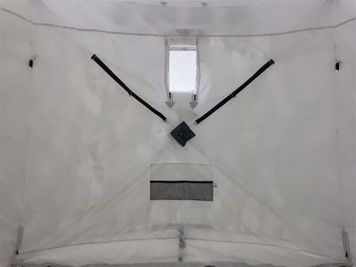 Зимняя палатка Призма Премиум 230*230 (2-сл) Армеец (зимний хаки)