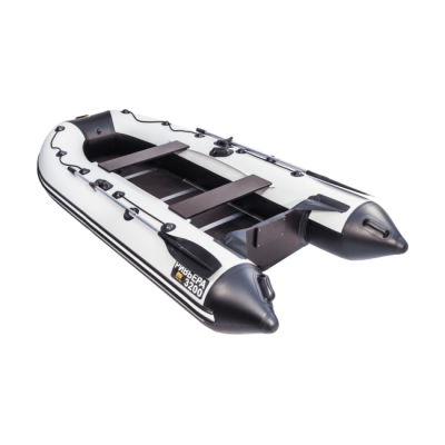 Лодка ПВХ Ривьера Компакт 3200 СК "Касатка" светло-серый/черный