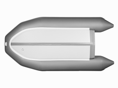 Надувная ПВХ лодка X-River Rocky 355 (серый, серая фурнитура) + дублирование тканью ПВХ дна