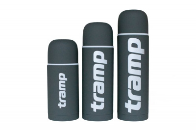 Термос Tramp Soft Touch 1.0 л серый