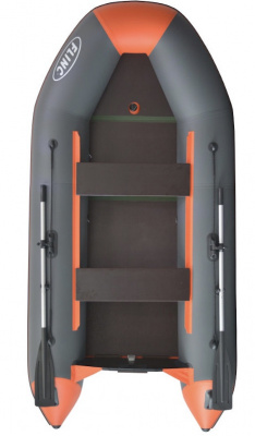 Моторно-гребная лодка Flinc FT320K (графитово - оранжевый) модель 2025 г