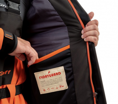 Костюм рыболовный Graff (поплавок -15°С) (215ОВ-11 черно-оранжевый) размер XXXL (176-182)