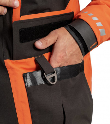 Костюм рыболовный Graff (поплавок -15°С) (215ОВ-11 черно-оранжевый) размер L (176-182)