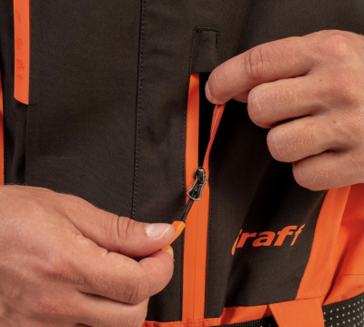 Костюм рыболовный Graff (поплавок -15°С) (215ОВ-11 черно-оранжевый) размер L (182-188)