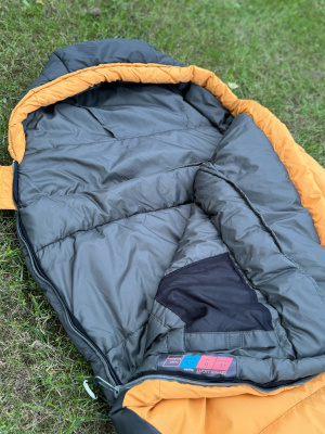 Спальный мешок кокон Tramp Zephir Lite T-Loft Regular (правый) 220*80*55 см (-15°C)